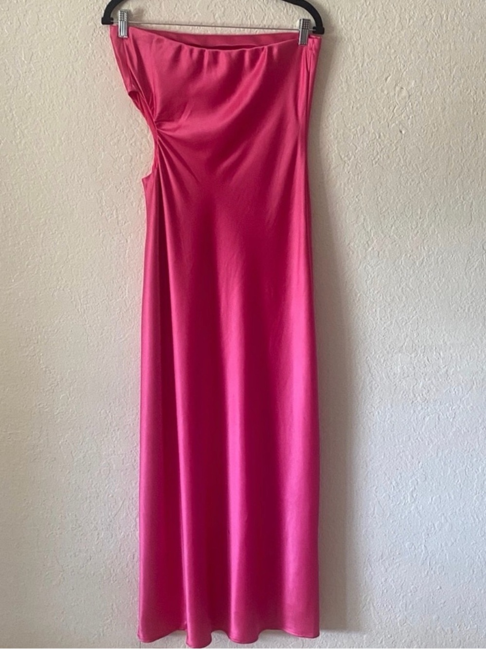 Reformation Nevaeh Flambê Strapless Gown Size M Pink Elegant Feminine Chic - Picture 5 of 12